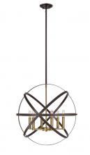  463-24HBRZ-OBR - 6 Light Chandelier