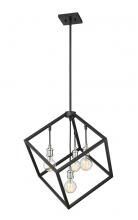  478P24-MB-BN - 4 Light Chandelier