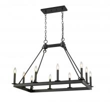  482-10L-MB - 10 Light Linear Chandelier