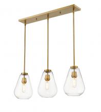  488P8-3L-OBR - 3 Light Linear Chandelier