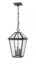  579CHB-BK - 3 Light Outdoor Chain Mount Ceiling Fixture