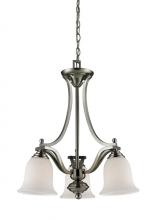  704-3-BN - 3 Light Chandelier