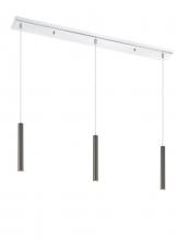  917MP12-PBL-LED-3LCH - 3 Light Linear Chandelier