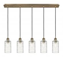  125B-5P-BB-G434-7DE - Crown Point - 5 Light - 37 inch - Brushed Brass - Linear Pendant