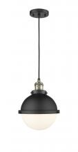  201C-BAB-HFS-81-BK-LED - Hampden - 1 Light - 9 inch - Black Antique Brass - Cord hung - Mini Pendant