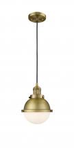  201C-BB-HFS-61-BB-LED - Hampden - 1 Light - 7 inch - Brushed Brass - Cord hung - Mini Pendant