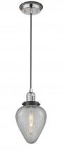  201CBP-PNBK-G165 - Geneseo - 1 Light - 7 inch - Polished Nickel - Cord hung - Mini Pendant