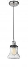  201CBP-PNBK-G194 - Bellmont - 1 Light - 6 inch - Polished Nickel - Cord hung - Mini Pendant