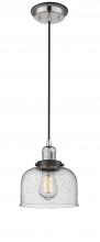  201CBP-PNBK-G74 - Bell - 1 Light - 8 inch - Polished Nickel - Cord hung - Mini Pendant