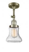  201F-AB-G194-LED - Bellmont - 1 Light - 6 inch - Antique Brass - Semi-Flush Mount