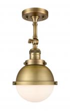  201F-BB-HFS-61-BB-LED - Hampden - 1 Light - 7 inch - Brushed Brass - Semi-Flush Mount