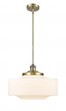  201S-AB-G691-16-LED - Bridgeton - 1 Light - 12 inch - Antique Brass - Stem Hung - Mini Pendant