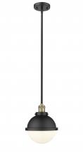  201S-BAB-HFS-81-BK-LED - Hampden - 1 Light - 9 inch - Black Antique Brass - Stem Hung - Mini Pendant