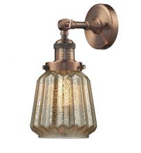  203-AC-G146-LED - Chatham - 1 Light - 7 inch - Antique Copper - Sconce