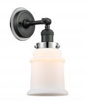  203BK-BPPC-HRPC-G181 - Canton - 1 Light - 7 inch - Matte Black - Sconce