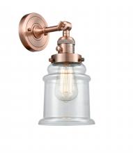  203SW-AC-G182-LED - Canton - 1 Light - 7 inch - Antique Copper - Sconce