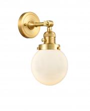  203SW-SG-G201-6 - Beacon - 1 Light - 6 inch - Satin Gold - Sconce