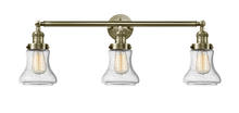  205-AB-G194-LED - Bellmont - 3 Light - 30 inch - Antique Brass - Bath Vanity Light