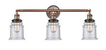  205BP-ACBK-G184 - Canton - 3 Light - 30 inch - Antique Copper - Bath Vanity Light