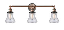  205BP-ACBK-G194 - Bellmont - 3 Light - 30 inch - Antique Copper - Bath Vanity Light