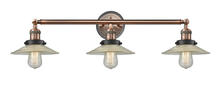  205BP-ACBK-G2 - Halophane - 3 Light - 33 inch - Antique Copper - Bath Vanity Light