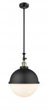  206-BAB-HFS-121-BK-LED - Hampden - 1 Light - 13 inch - Black Antique Brass - Stem Hung - Pendant