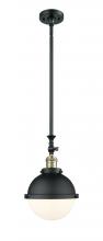  206-BAB-HFS-81-BK-LED - Hampden - 1 Light - 9 inch - Black Antique Brass - Stem Hung - Mini Pendant