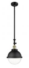  206-BAB-HFS-82-BK-LED - Hampden - 1 Light - 9 inch - Black Antique Brass - Stem Hung - Mini Pendant