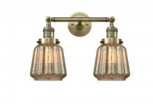  208-AB-G146-LED - Chatham - 2 Light - 16 inch - Antique Brass - Bath Vanity Light