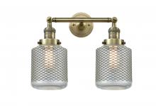  208-AB-G262-LED - Stanton - 2 Light - 16 inch - Antique Brass - Bath Vanity Light