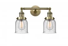  208-AB-G54-LED - Bell - 2 Light - 16 inch - Antique Brass - Bath Vanity Light