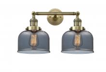  208-AB-G73-LED - Bell - 2 Light - 19 inch - Antique Brass - Bath Vanity Light