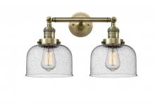  208-AB-G74-LED - Bell - 2 Light - 19 inch - Antique Brass - Bath Vanity Light