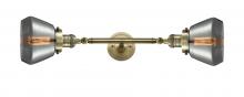  208L-AB-G173-LED - Fulton - 2 Light - 7 inch - Antique Brass - Bath Vanity Light