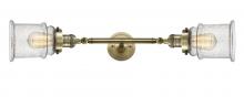  208L-AB-G184-LED - Canton - 2 Light - 6 inch - Antique Brass - Bath Vanity Light