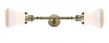  208L-AB-G191-LED - Bellmont - 2 Light - 6 inch - Antique Brass - Bath Vanity Light