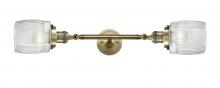  208L-AB-G302-LED - Colton - 2 Light - 6 inch - Antique Brass - Bath Vanity Light