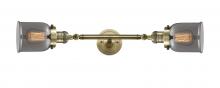  208L-AB-G53-LED - Bell - 2 Light - 5 inch - Antique Brass - Bath Vanity Light