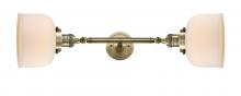  208L-AB-G71-LED - Bell - 2 Light - 8 inch - Antique Brass - Bath Vanity Light