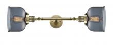  208L-AB-G73-LED - Bell - 2 Light - 8 inch - Antique Brass - Bath Vanity Light