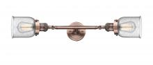  208L-AC-G54-LED - Bell - 2 Light - 5 inch - Antique Copper - Bath Vanity Light