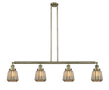  214-AB-G146-LED - Chatham - 4 Light - 51 inch - Antique Brass - Stem Hung - Island Light