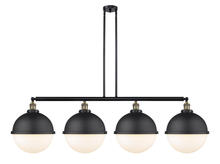  214-BAB-HFS-121-BK-LED - Hampden - 4 Light - 58 inch - Black Antique Brass - Stem Hung - Island Light