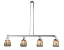  214-PC-G146-LED - Chatham - 4 Light - 51 inch - Polished Chrome - Stem Hung - Island Light