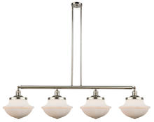  214-PN-G541-LED - Oxford - 4 Light - 54 inch - Polished Nickel - Stem Hung - Island Light