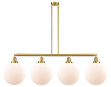  214-SG-G201-12-LED - Beacon - 4 Light - 56 inch - Satin Gold - Stem Hung - Island Light