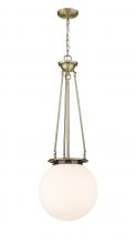  221-1P-AB-G201-14 - Beacon - 1 Light - 14 inch - Antique Brass - Chain Hung - Pendant