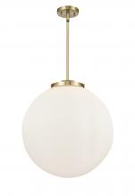  221-3S-AB-G201-18-LED - Beacon - 3 Light - 18 inch - Antique Brass - Cord hung - Pendant