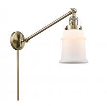  237-AB-G181-LED - Canton - 1 Light - 8 inch - Antique Brass - Swing Arm