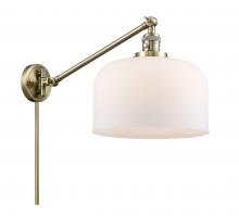  237-AB-G71-L-LED - Bell - 1 Light - 12 inch - Antique Brass - Swing Arm